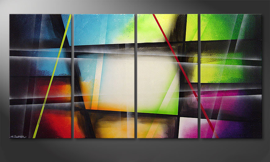 Le tableau mural Window to Rainbow 160x80x2cm