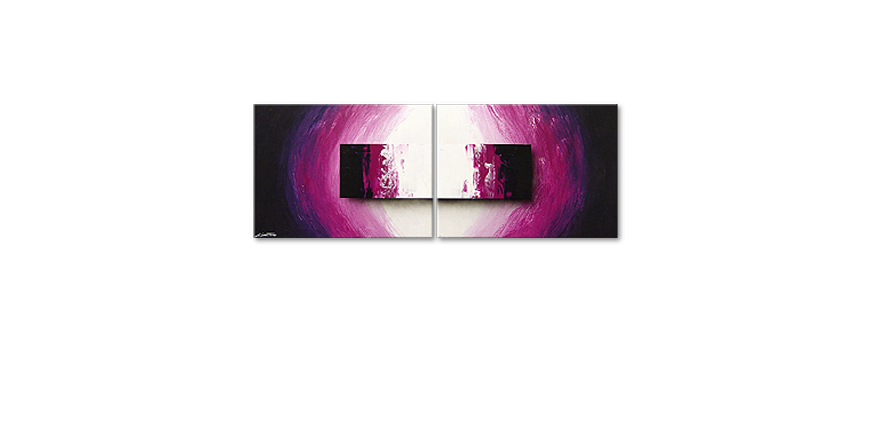 La peinture moderne Purple Rain 160x60cm