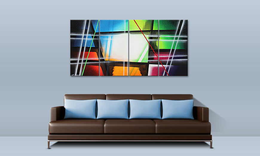 Le tableau mural Prisma 160x80cm