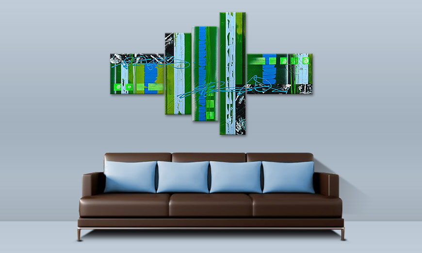 Le tableau mural moderne Fresh Momentum 150x90cm