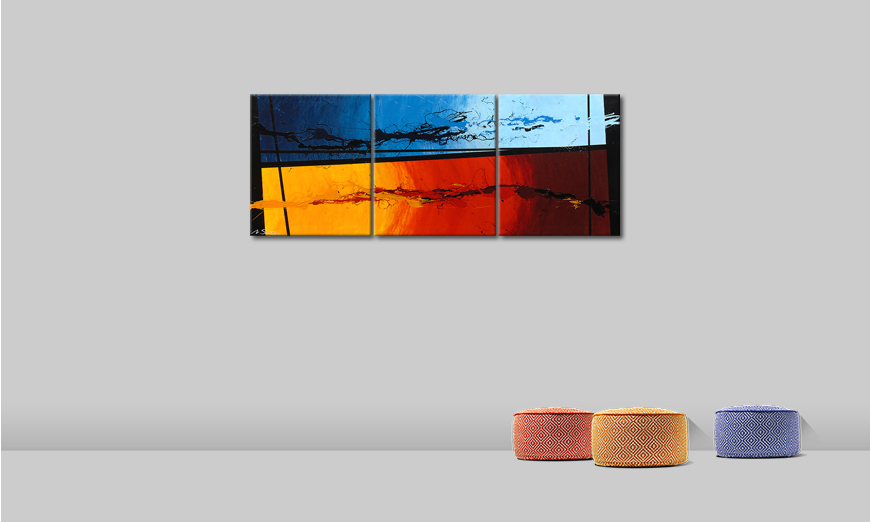 Le tableau mural Hot and Cold 150x60cm