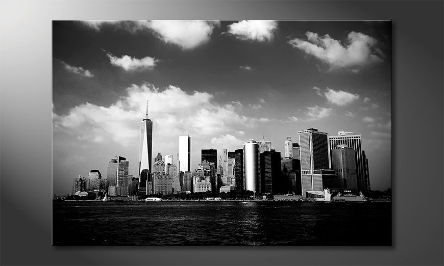 Impression-sur-toile-Manhattan-Skyscrapers