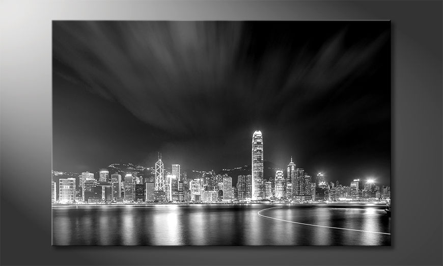 La-belle-peinture-Hongkong-At-Night