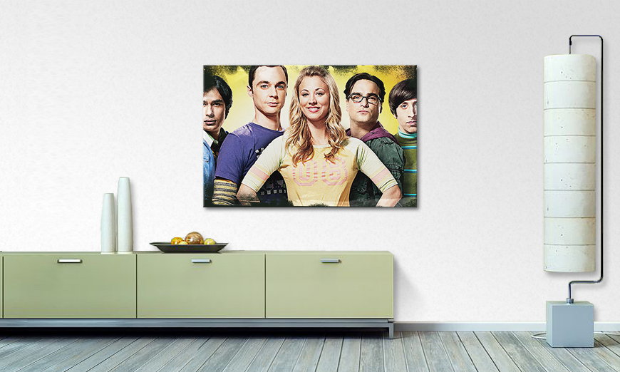 La toile imprimée Big Bang Theory