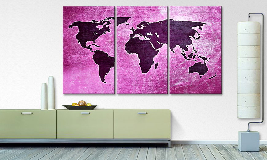 Le tableau exclusive World Map 4 180x100 cm