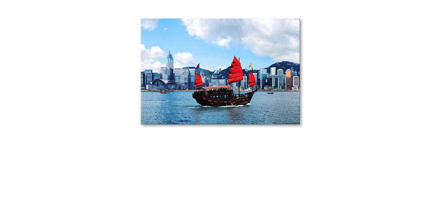 Le-tableau-imprimé-Hongkong-Boat
