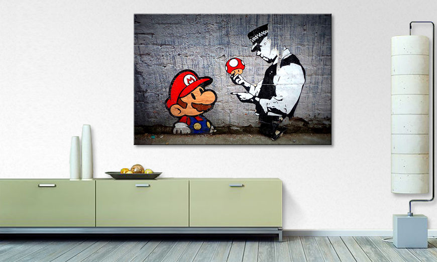 Le tableau moderne Caught Mario