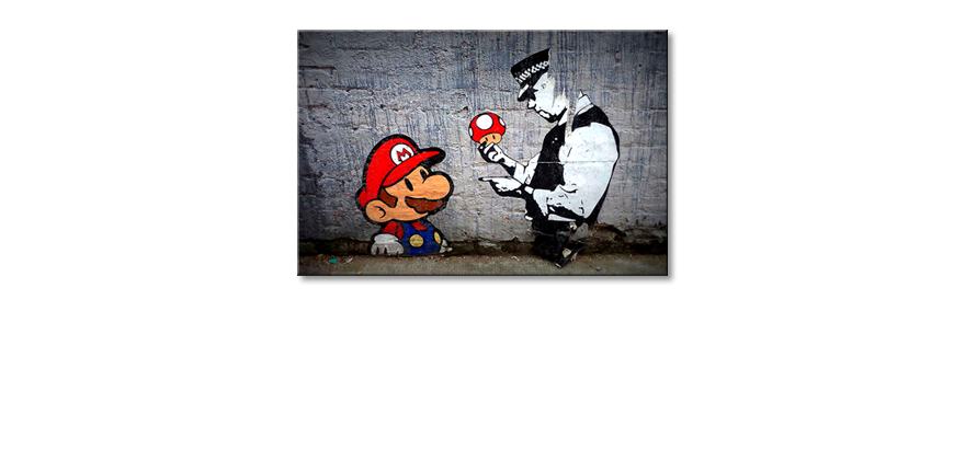 Le-tableau-moderne-Caught-Mario