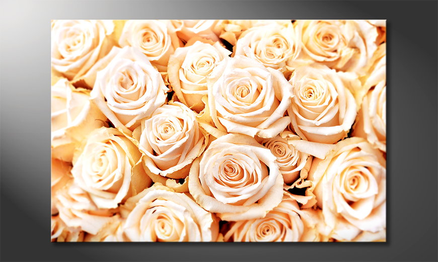 Le-tableau-moderne-Creamy-Roses
