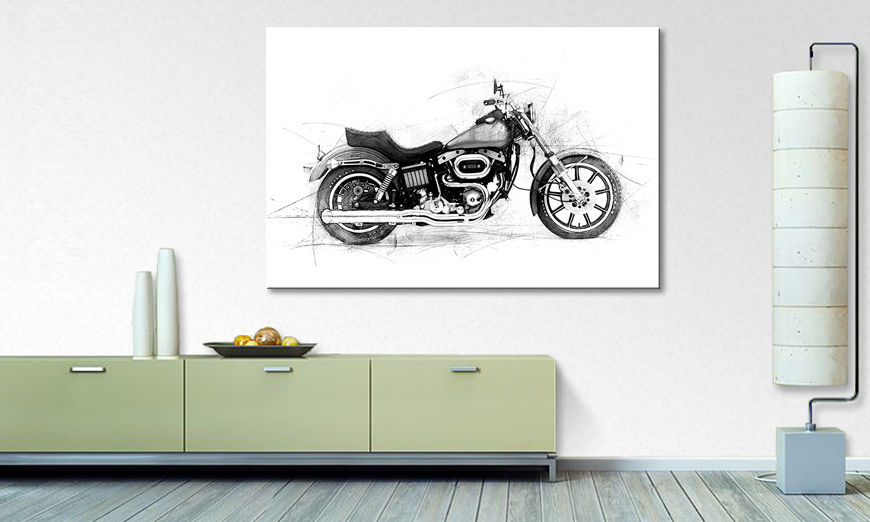 Le tableau moderne Motorcycle
