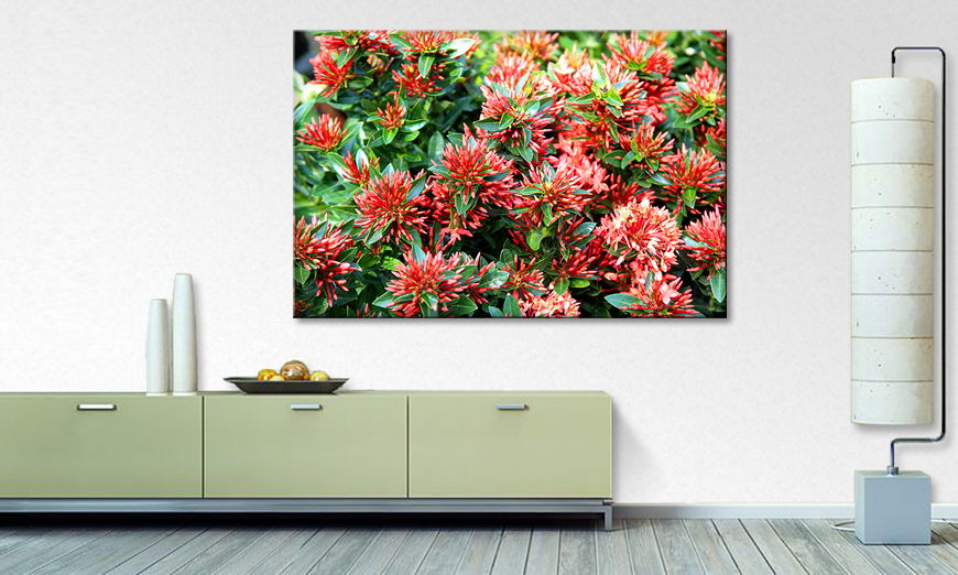Le tableau moderne Red Green Nature