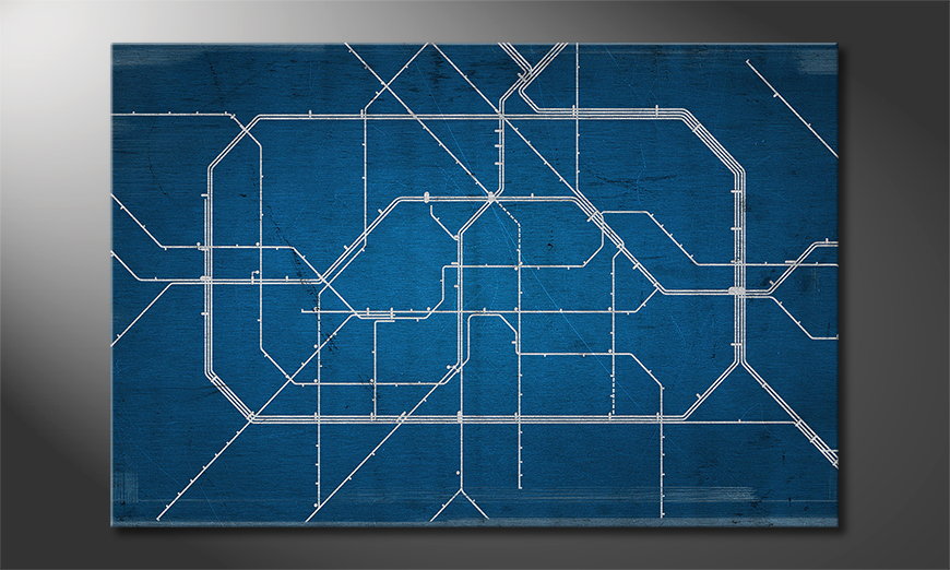 Le tableau mural Berlin Metro