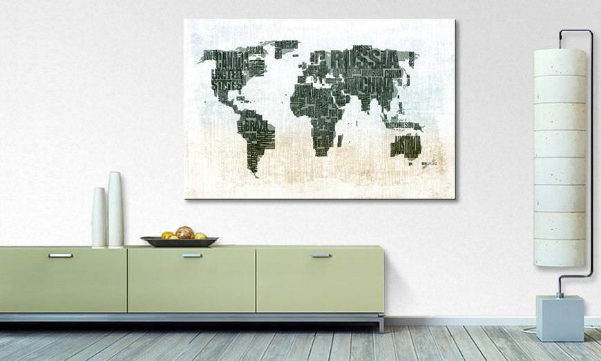 Le tableau mural Carte du Monde 1