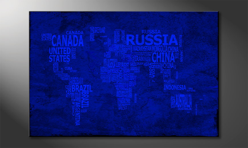 Le tableau mural Carte du Monde 10