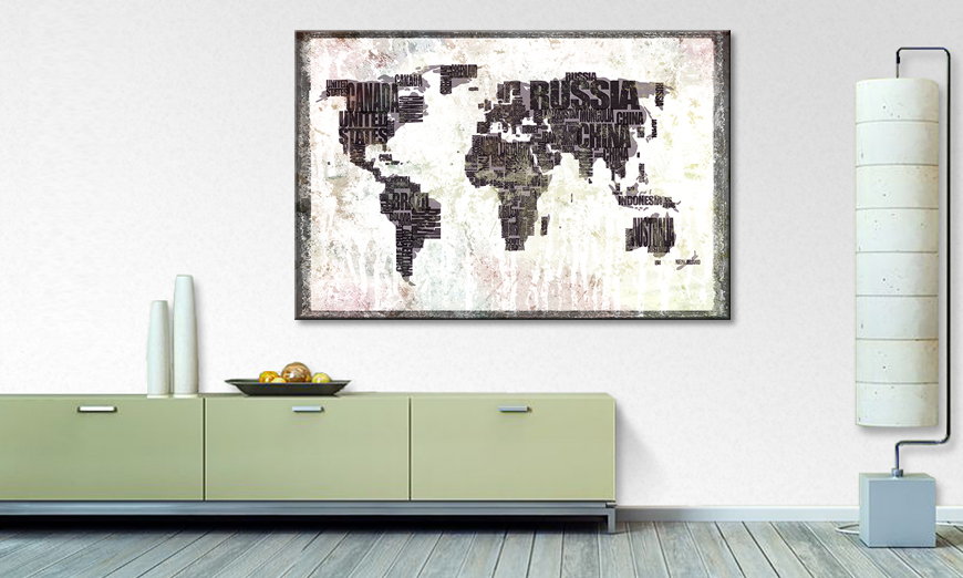 Le tableau mural Carte du Monde 17