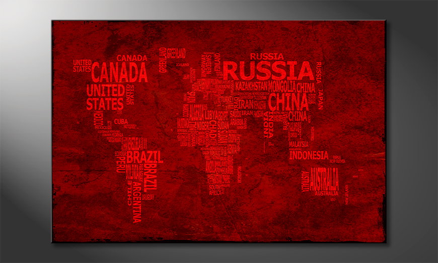 Le tableau mural Carte du Monde 18