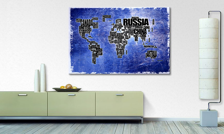 Le tableau mural Carte du Monde 2
