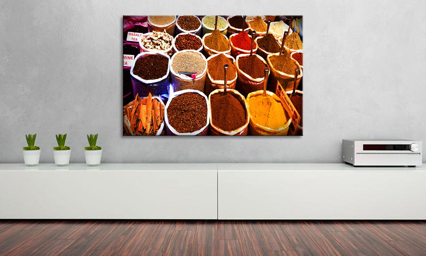 Le tableau mural Colorful Spices 90x60 cm