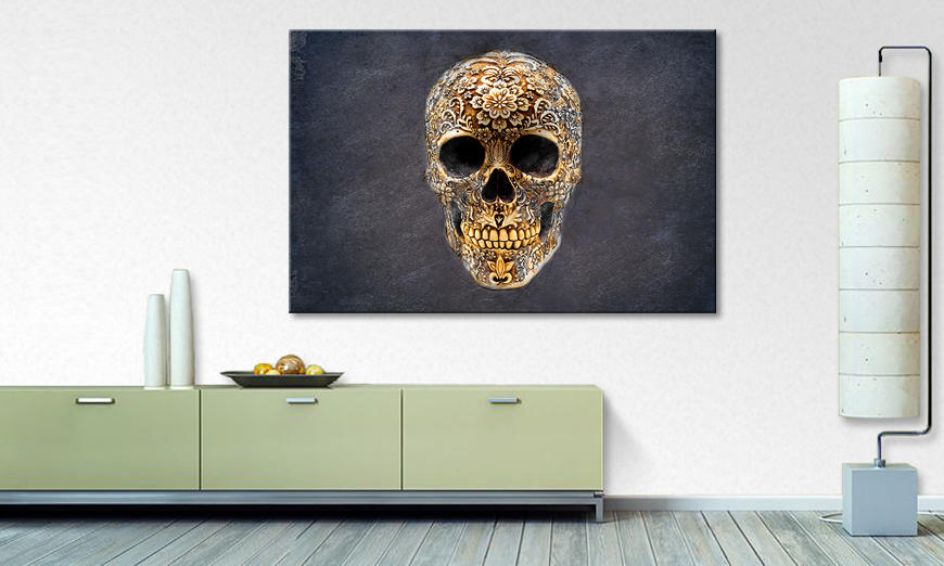 Le tableau mural Happy Skull