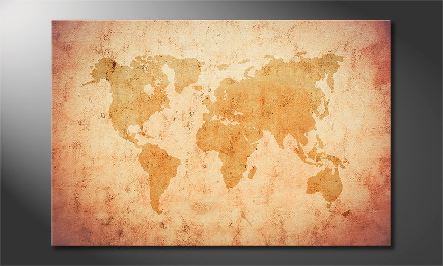 Le tableau mural Old Worldmap