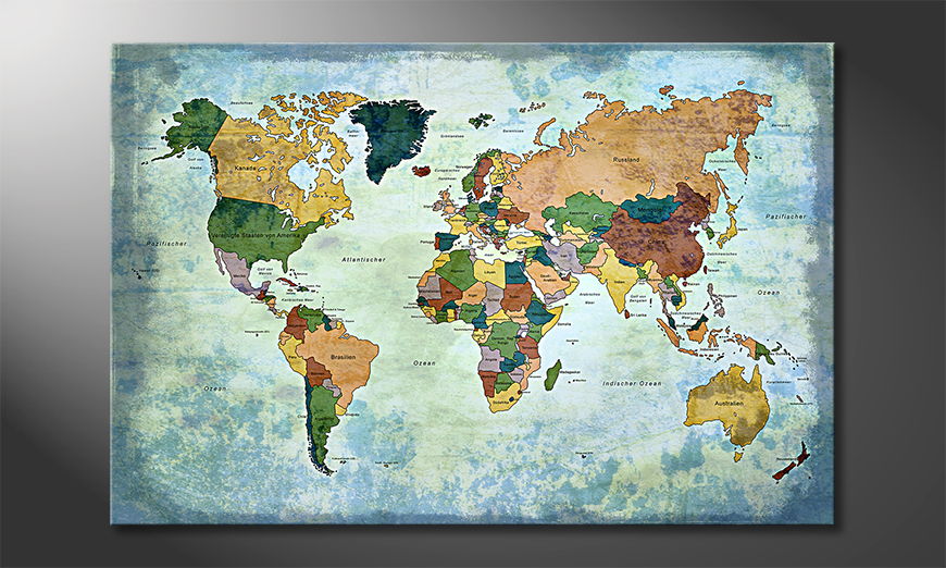 Le tableau mural Oldworldmap one