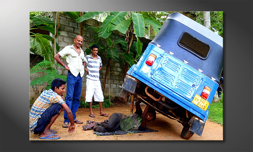 Le-tableau-mural-Srilankan-car-repair