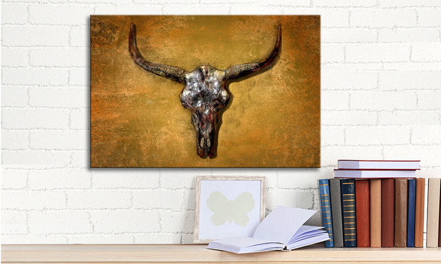 Le tableau mural Texas Buffallo 60x40 cm