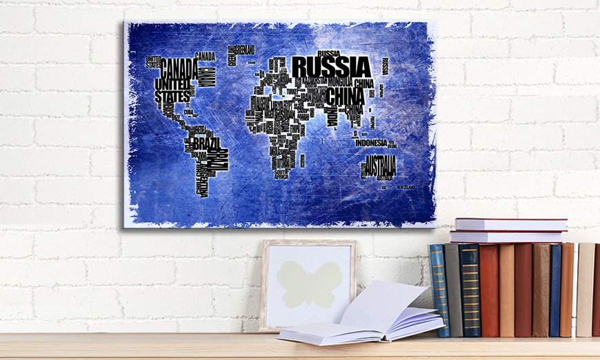 Le tableau mural World Map 2 60x40 cm