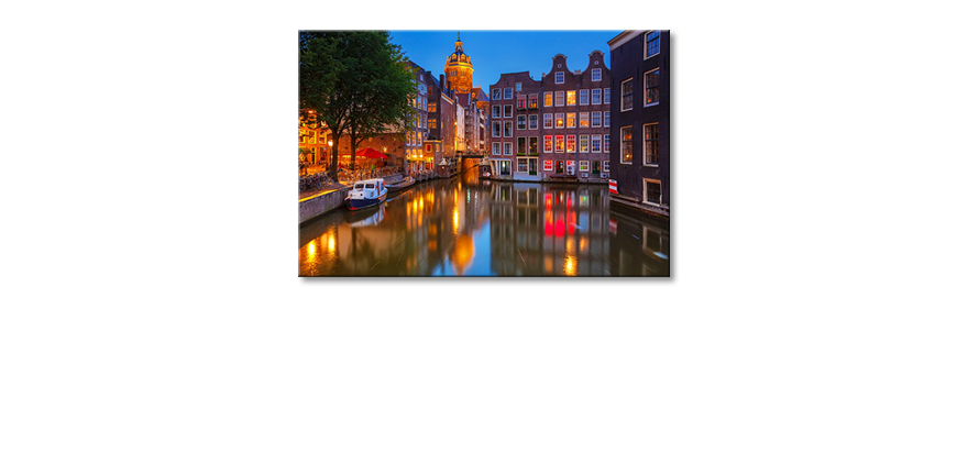Les-tableau-imprimés-Canal-in-Amsterdam