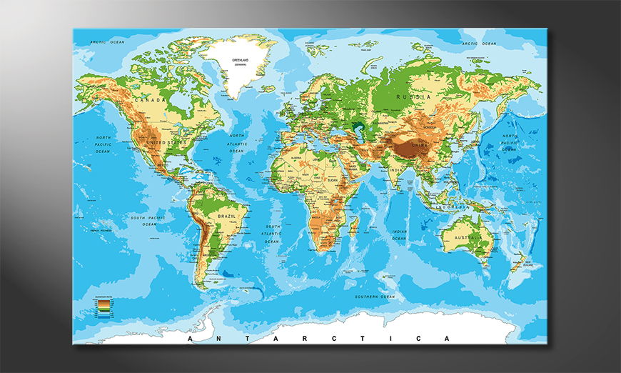 Les-tableau-imprimés-World-Map-New-Look-120x80-cm