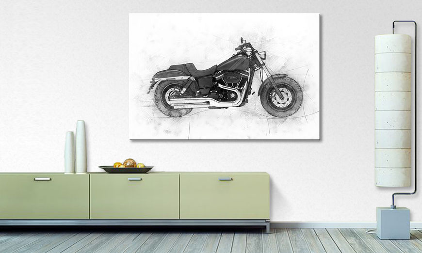 Les tableaux imprimés Motorbike Uno