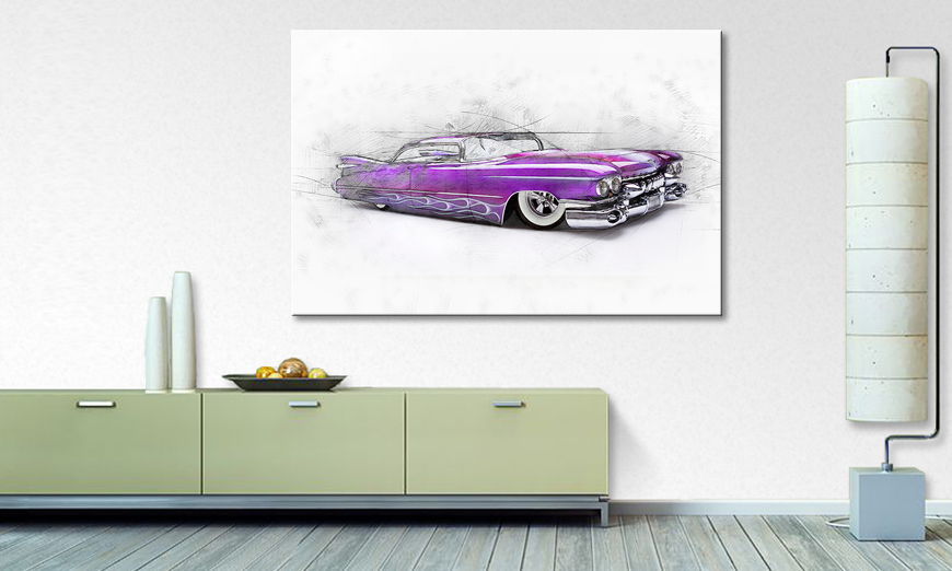 Limpression sur toile Pink Cadillac