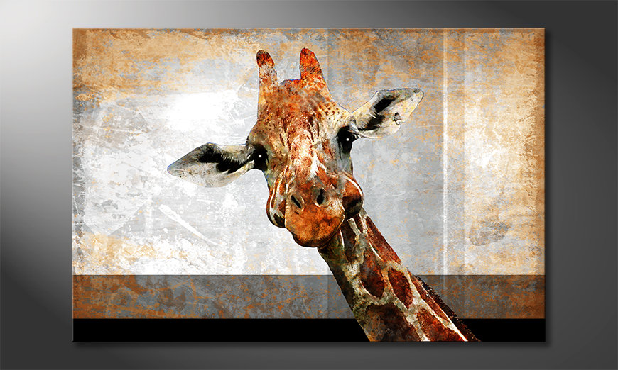 Toile-moderne-Mr-Giraffe