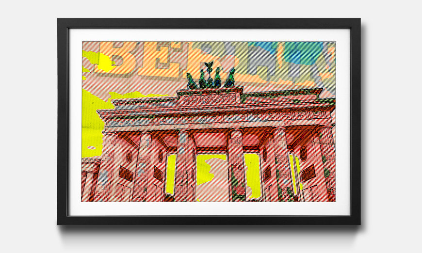 La reproduction encadrée Berlin