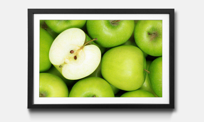 Reproduction encadrée Green Apples