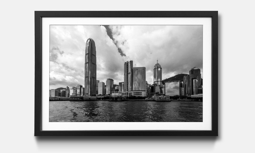 Tableau encadrée Hong Kong Skyline