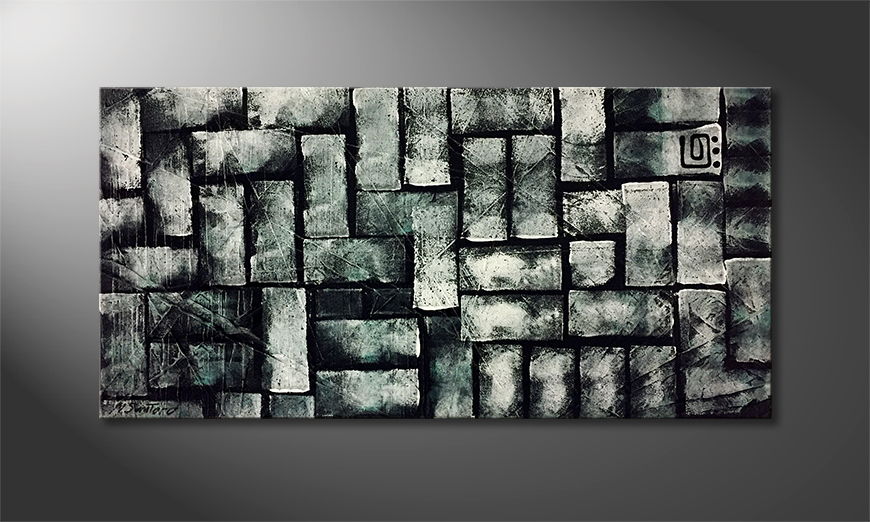 Art moderne Cold Stones 100x50cm