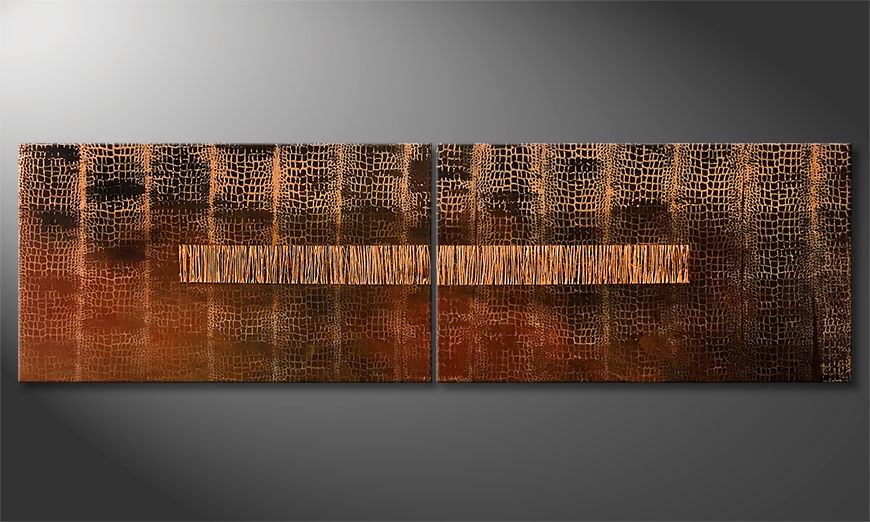 Art moderne Copper Age 200x60cm