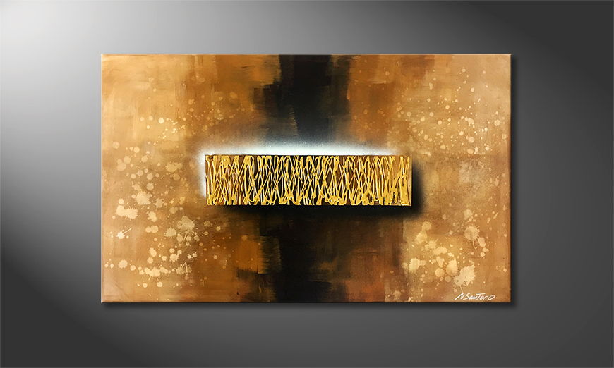 Art moderne Golden Dust 120x75cm