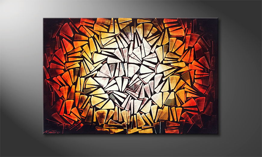 Art moderne Shattered Glow 120x80cm