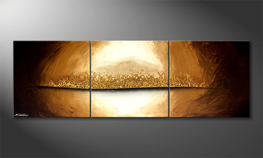 La peinture exclusive Golden Dawn 210x70cm