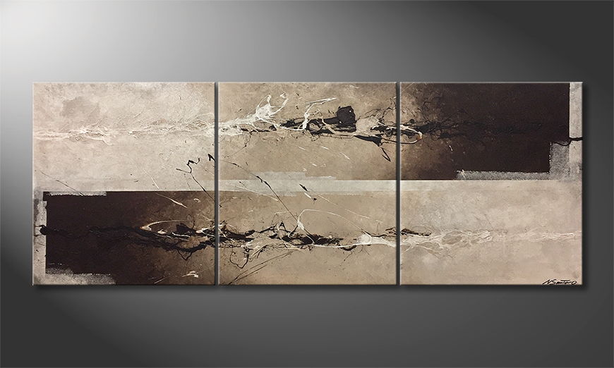 La peinture exclusive Mud Fight 210x80cm