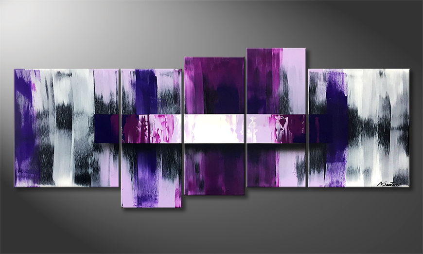 La peinture exclusive Purple Shuffle 190x80cm
