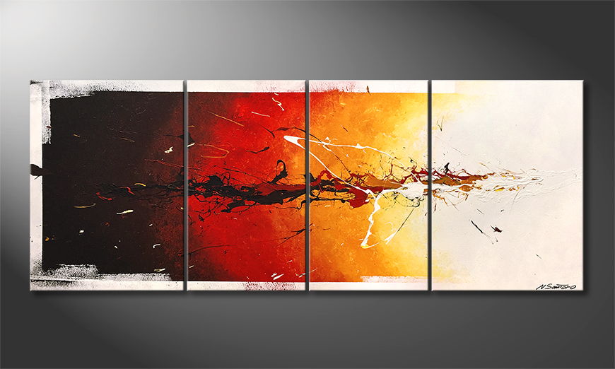 Le tableau exclusif Fire On Ice 180x70cm