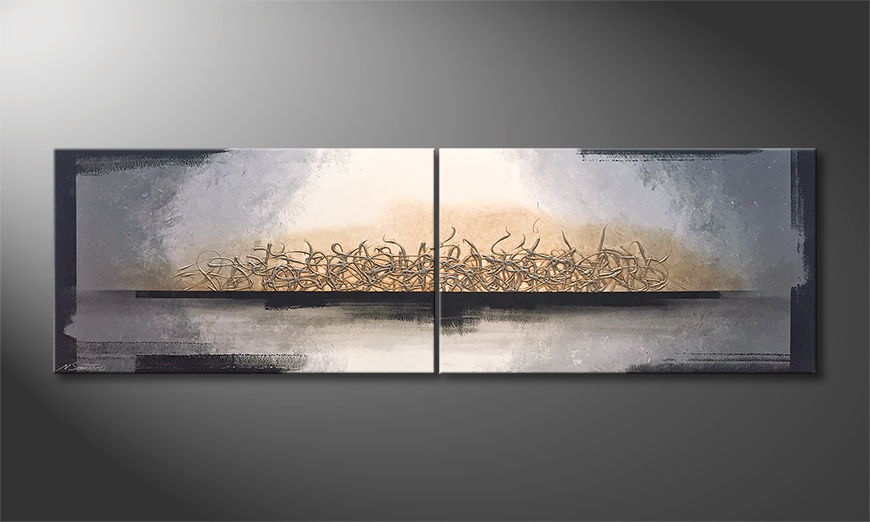 Le tableau exclusif Whispering Light 200x60cm