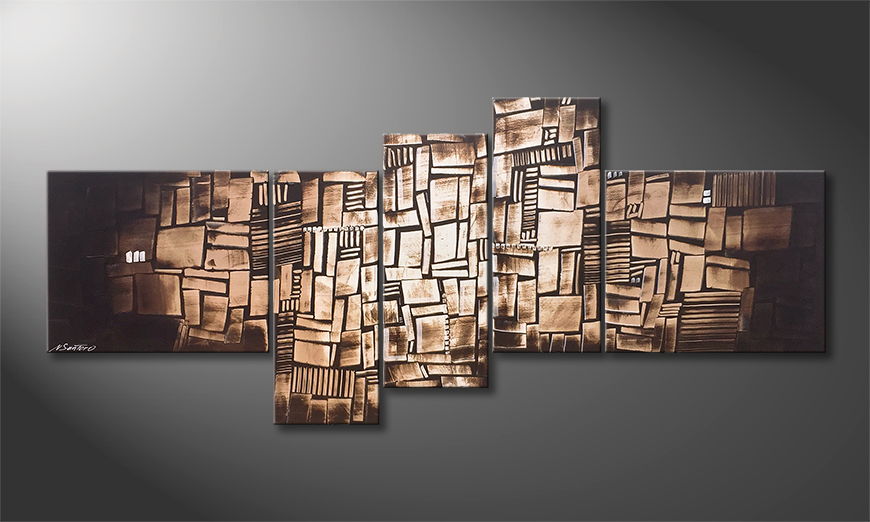 Le tableau moderne Choclate Cubes 210x90cm