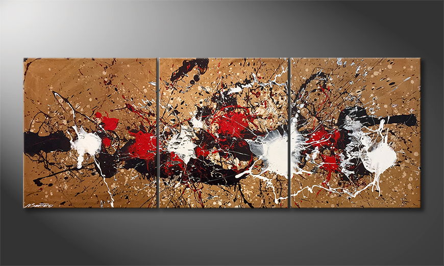 Le tableau moderne Rage Of Earth 180x70cm
