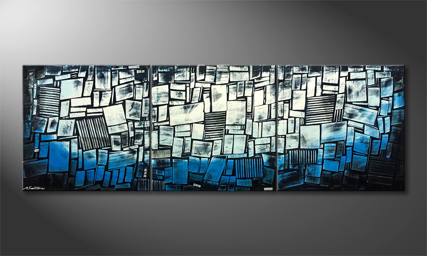 Le tableau mural Abstract Ice 240x80cm