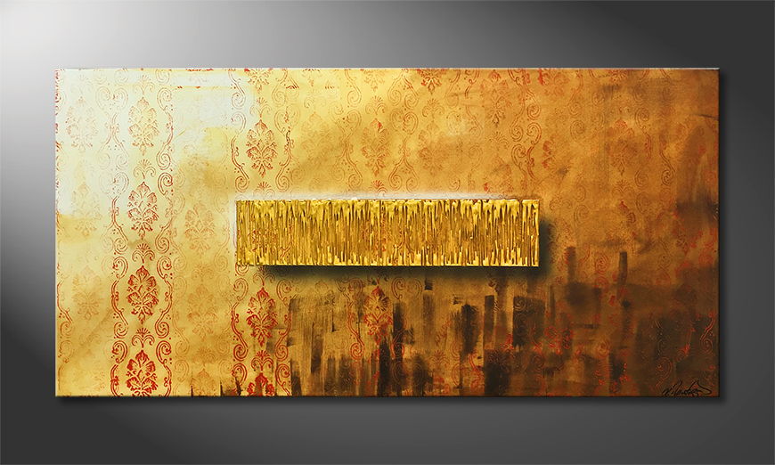 Le tableau mural Golden Freedom 140x70cm