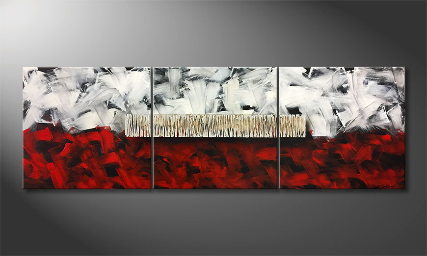 Le tableau mural Hot And Cold 210x70cm